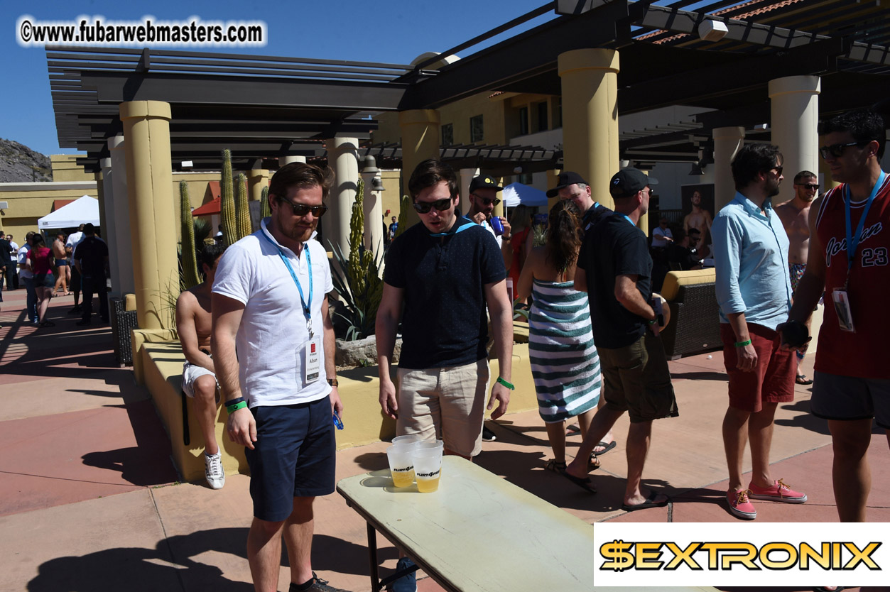 Beer Pong by the Poolside