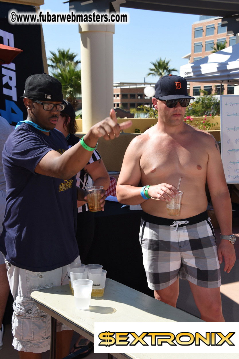 Beer Pong by the Poolside