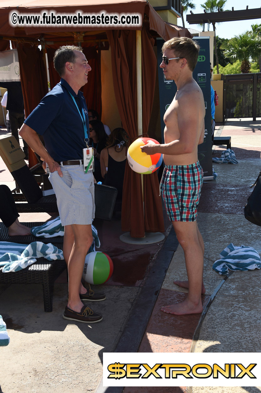 Beer Pong by the Poolside