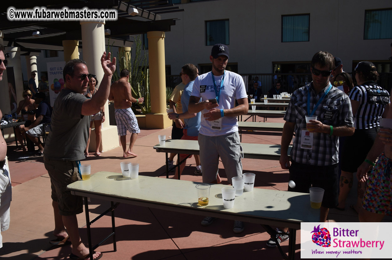 Beer Pong by the Poolside