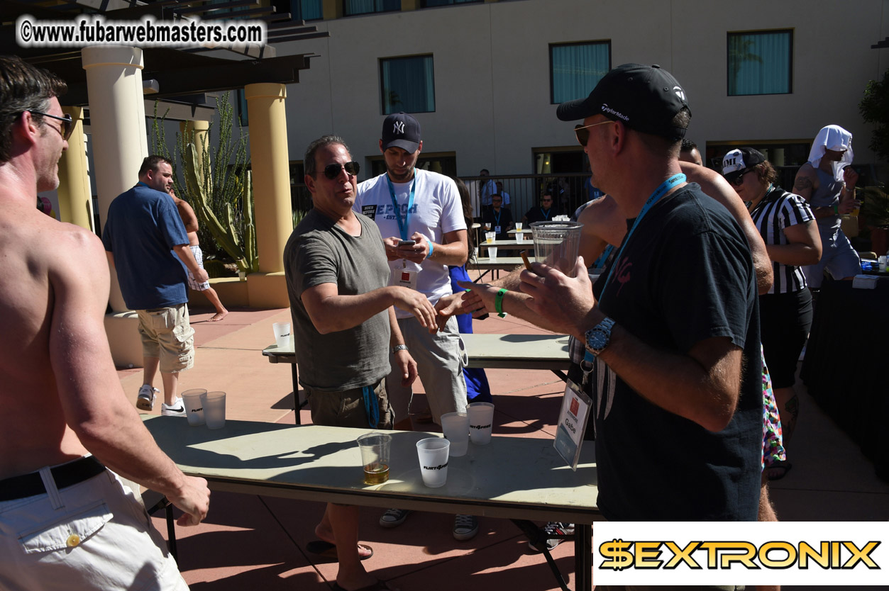 Beer Pong by the Poolside