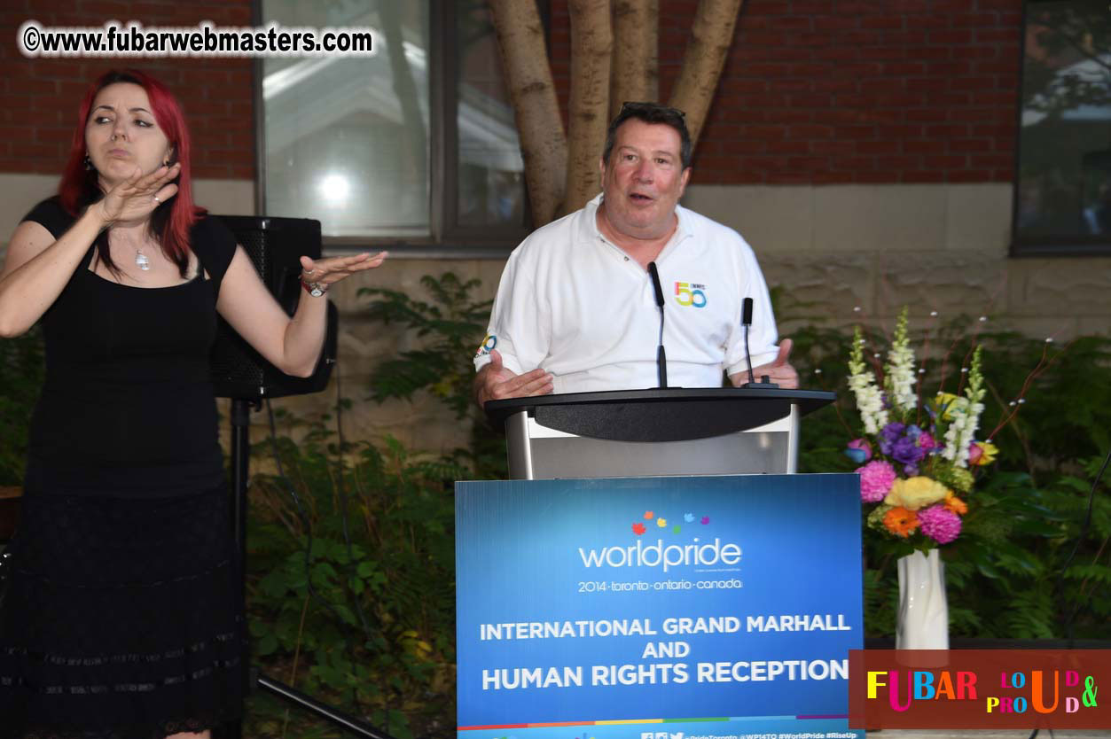 International Grand Marshal & Human Rights Recepti