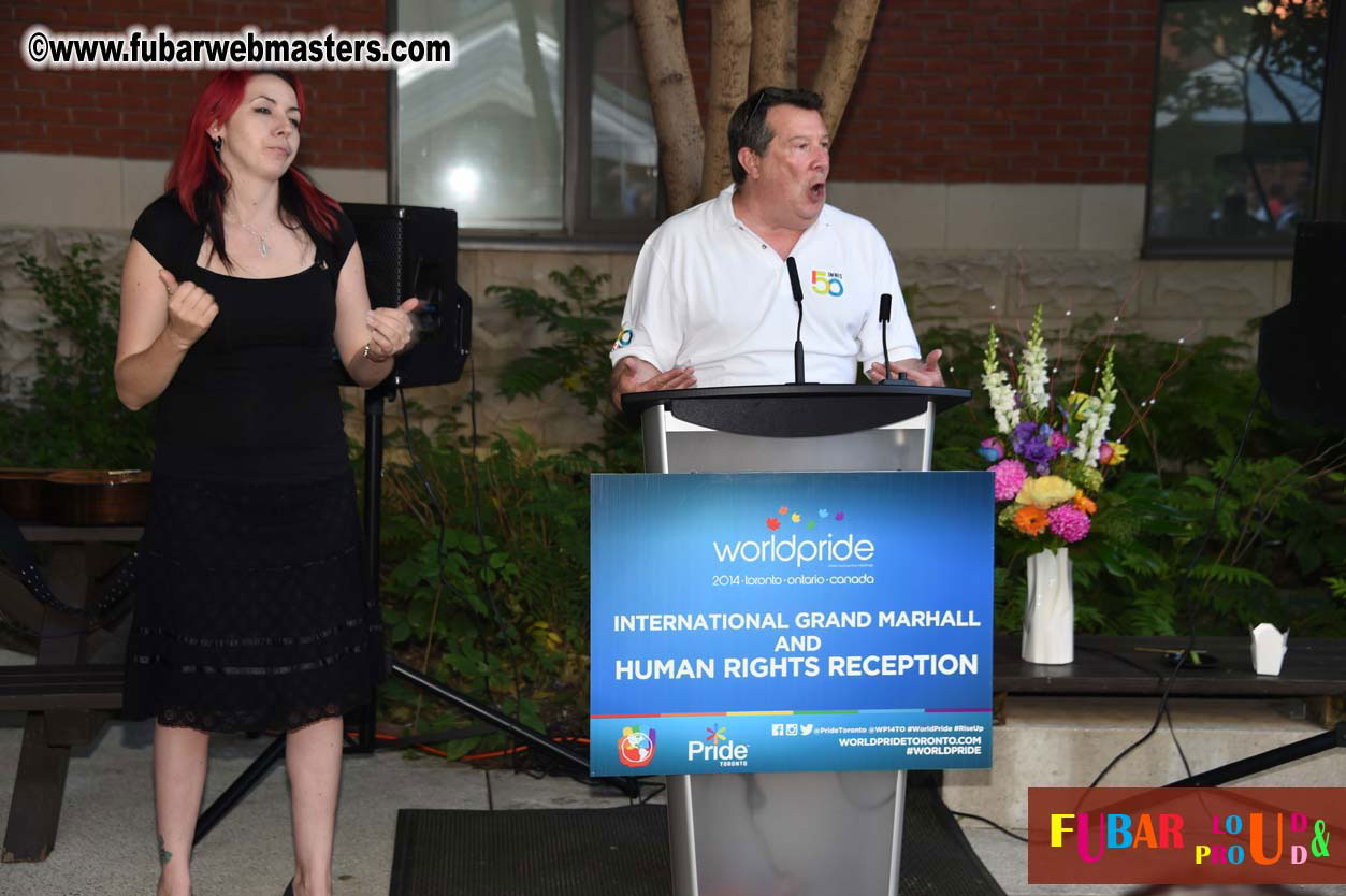 International Grand Marshal & Human Rights Recepti