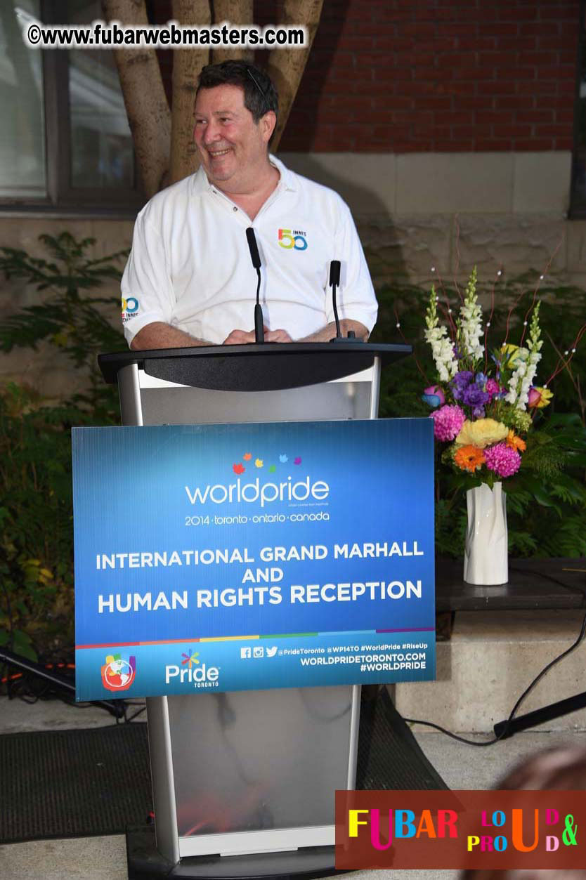 International Grand Marshal & Human Rights Recepti