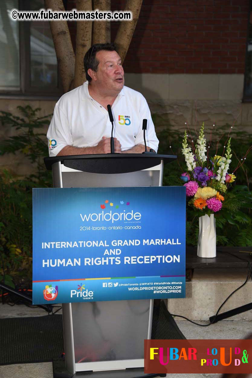 International Grand Marshal & Human Rights Recepti