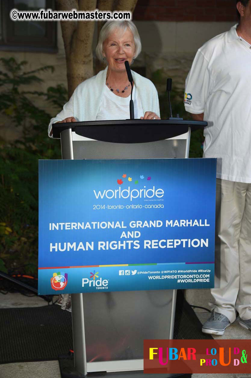 International Grand Marshal & Human Rights Recepti