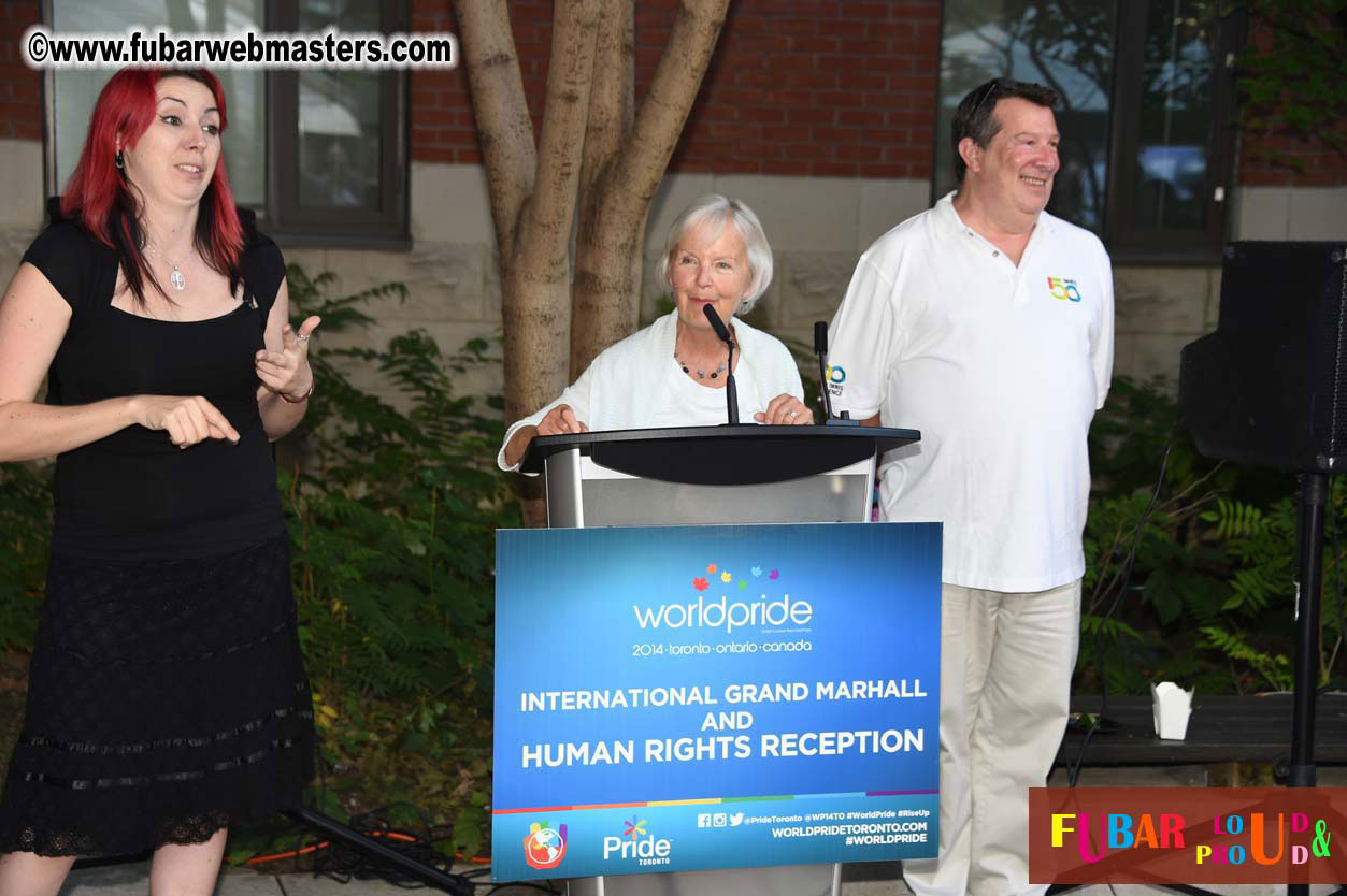 International Grand Marshal & Human Rights Recepti