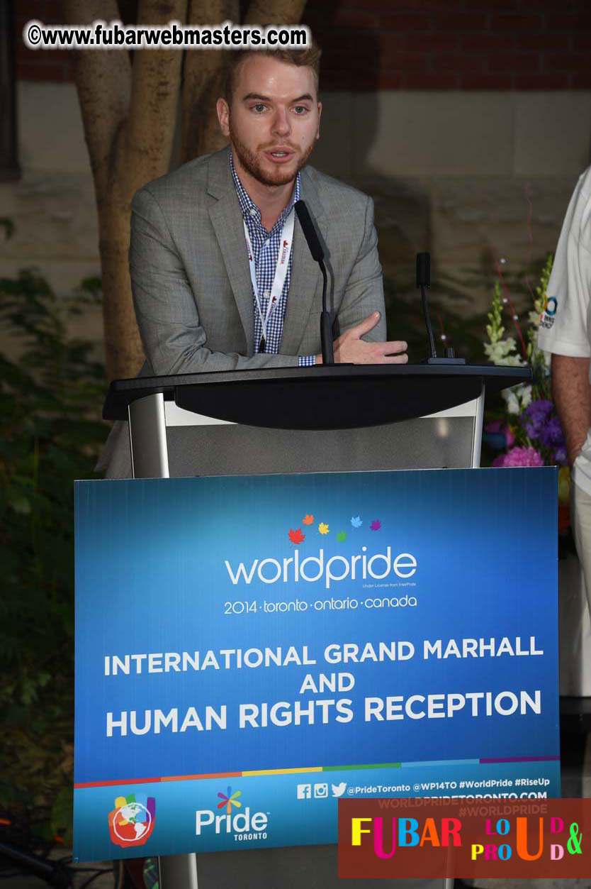 International Grand Marshal & Human Rights Recepti