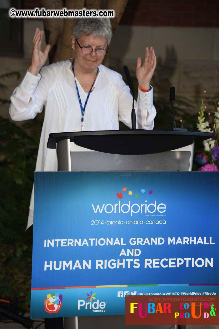 International Grand Marshal & Human Rights Recepti