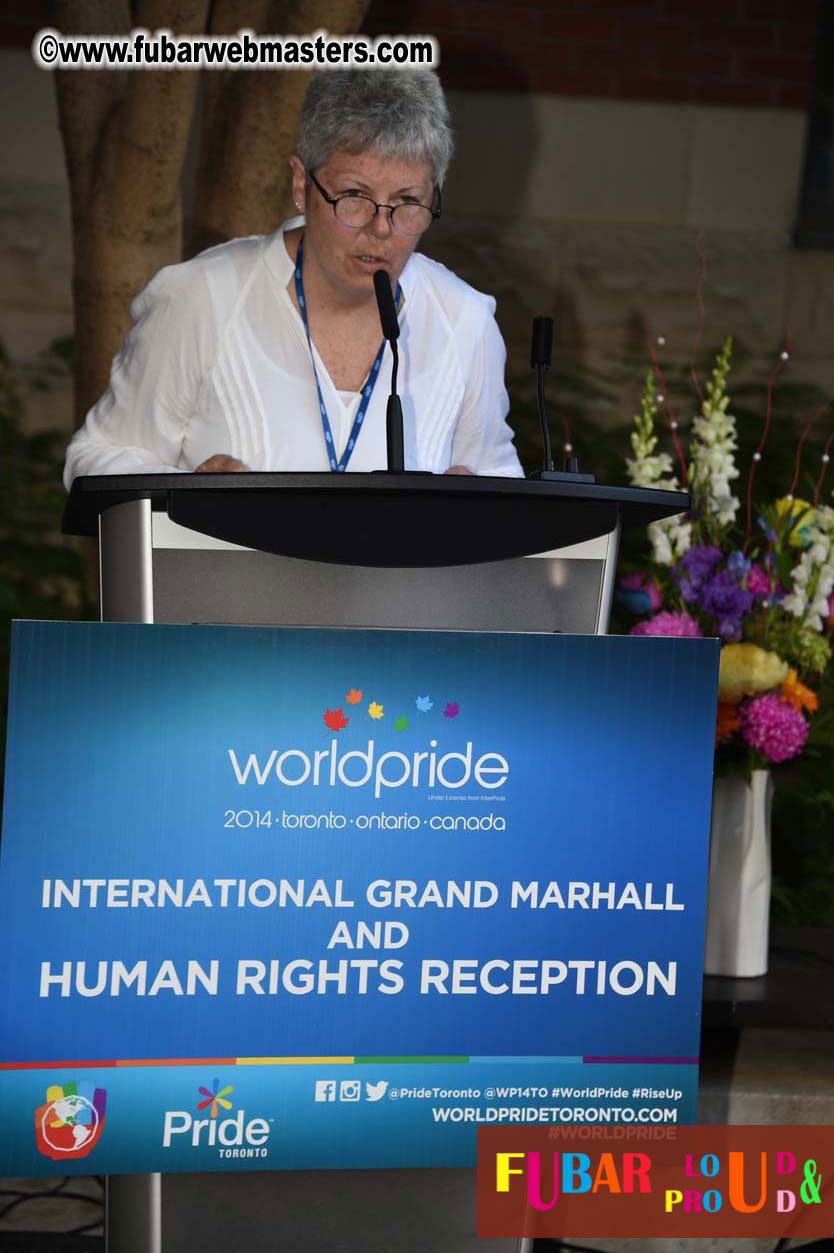 International Grand Marshal & Human Rights Recepti