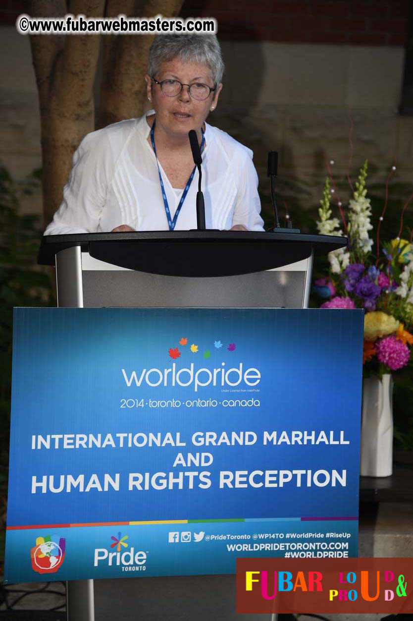 International Grand Marshal & Human Rights Recepti