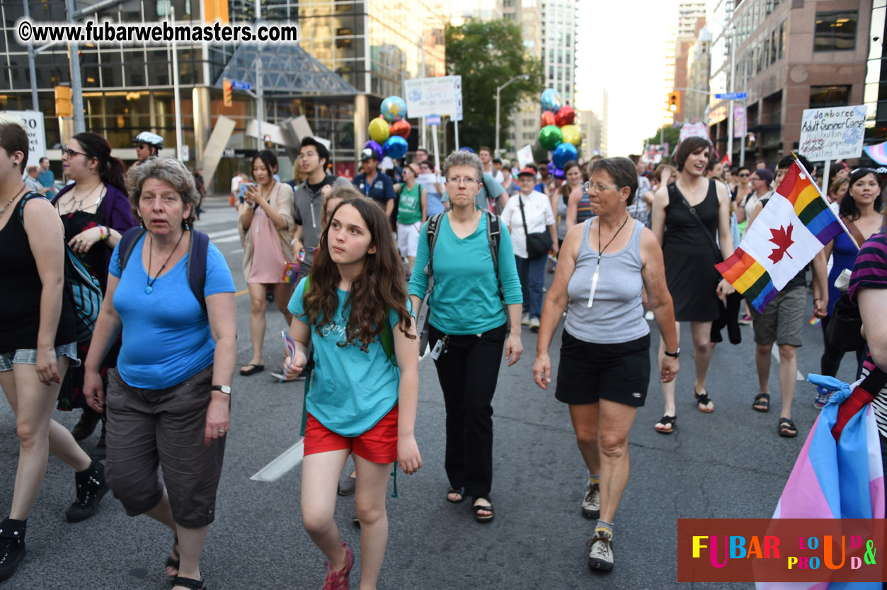 Annual Trans* Pride March