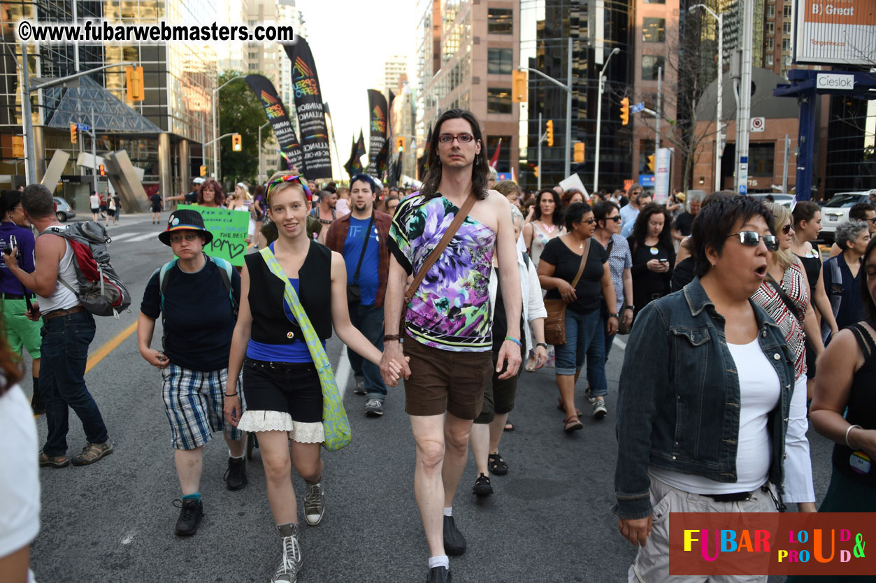 Annual Trans* Pride March