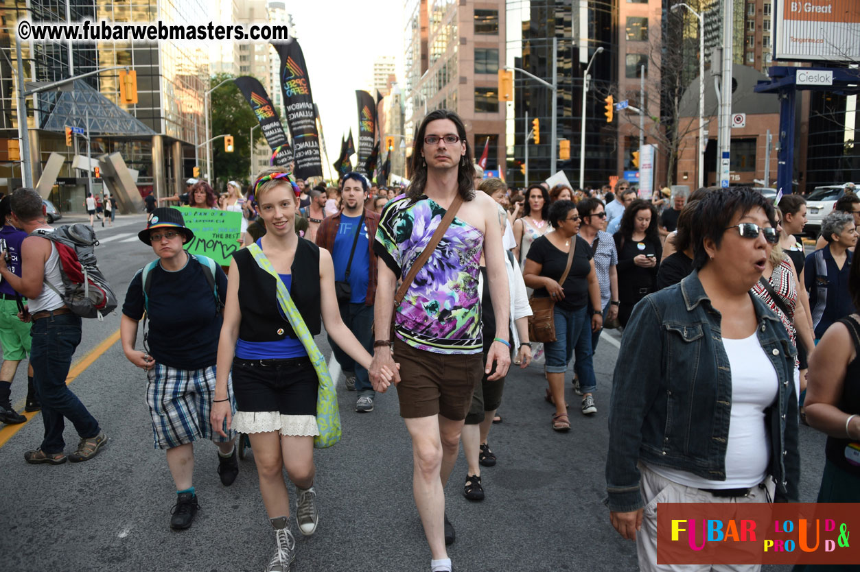 Annual Trans* Pride March