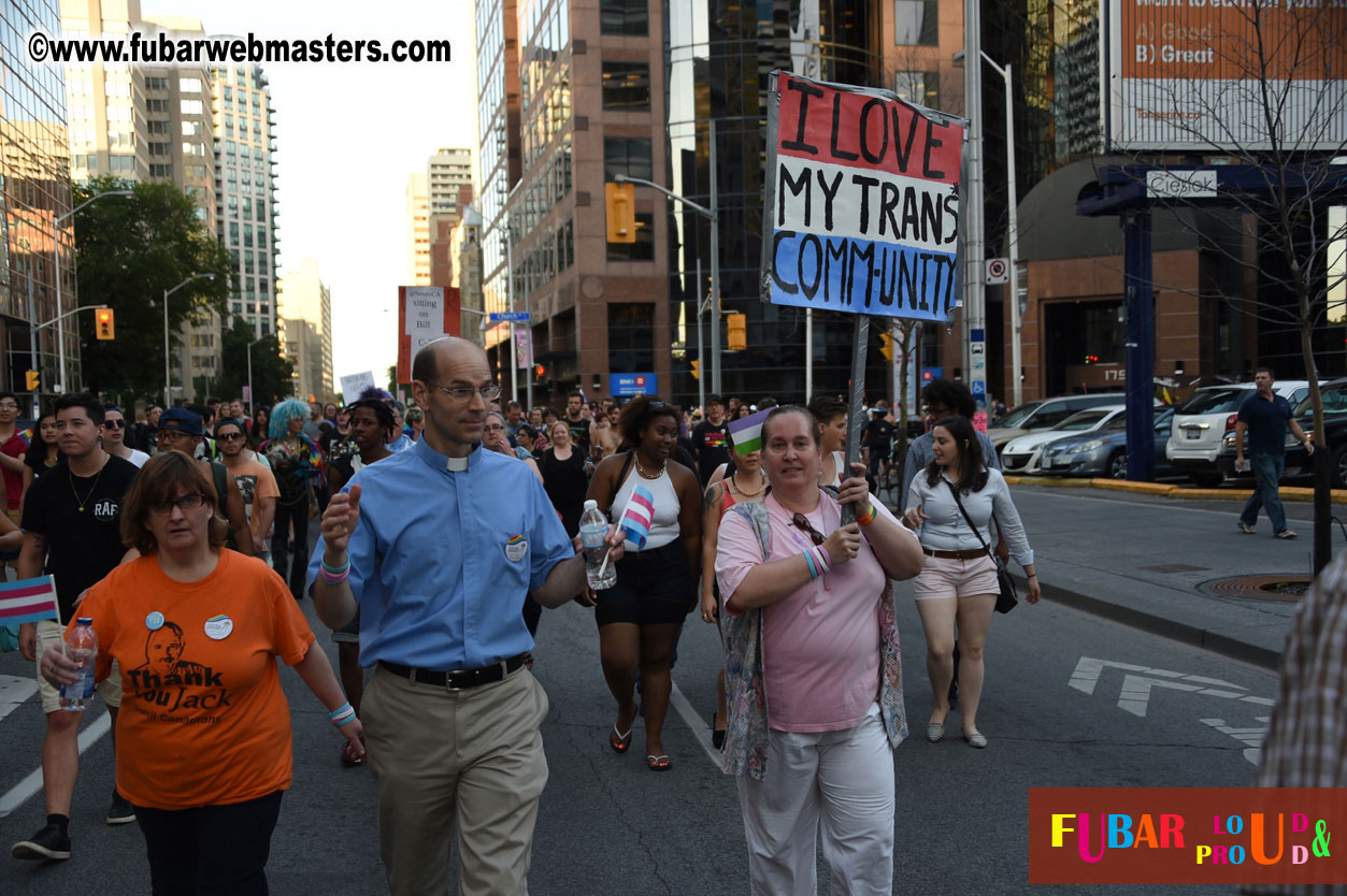 Annual Trans* Pride March