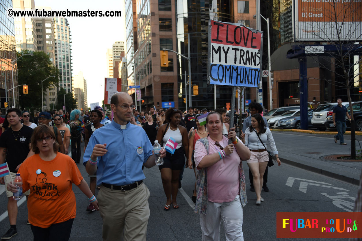 Annual Trans* Pride March