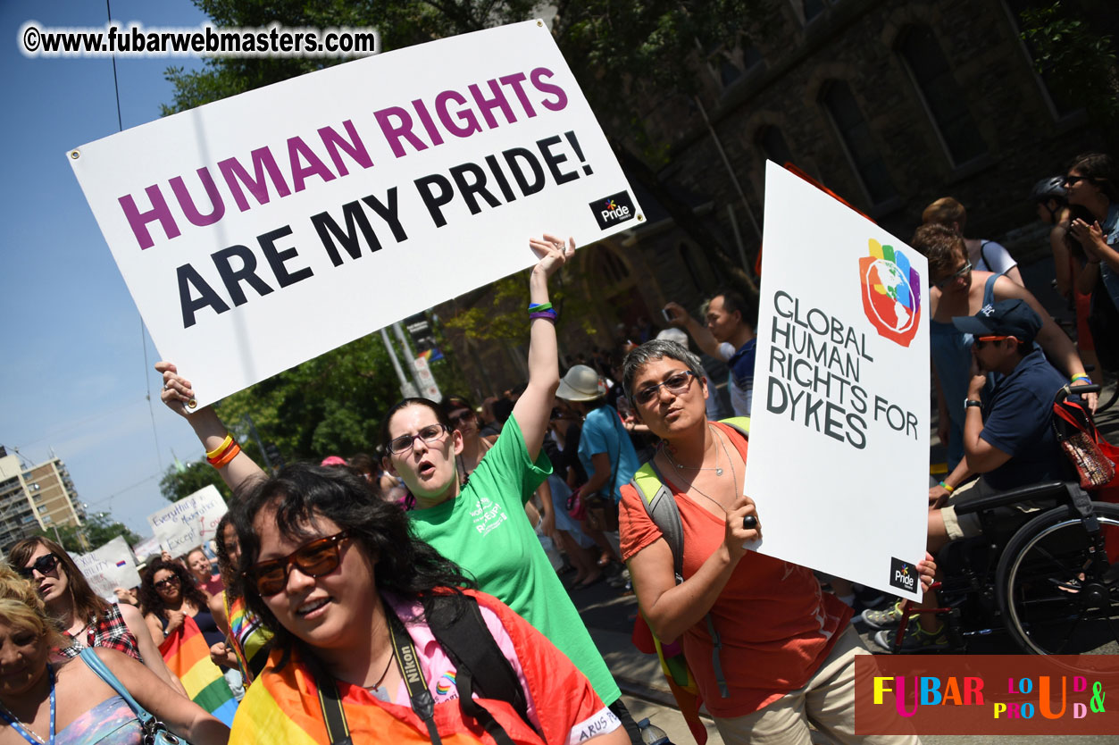 WorldPride 2014 Toronto Dyke March