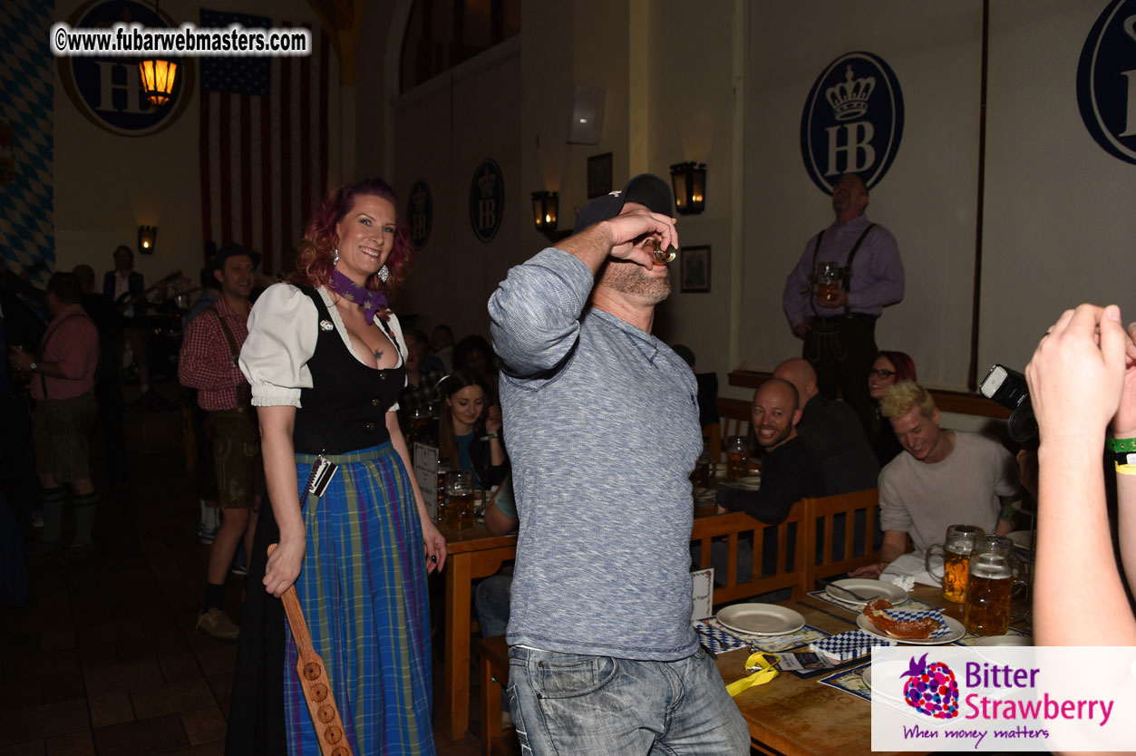 Oktoberfest dinner at the Hofbr?ñuhaus