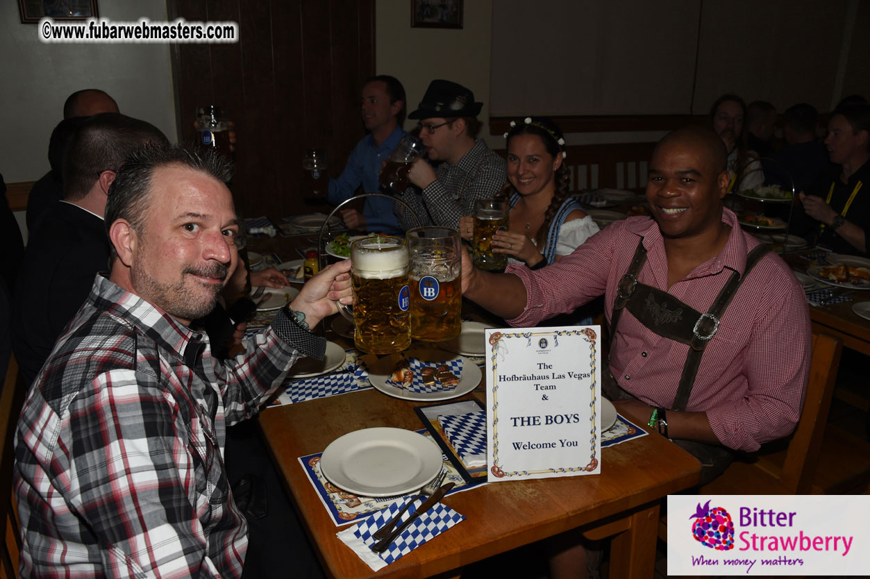 Oktoberfest dinner at the Hofbr?ñuhaus