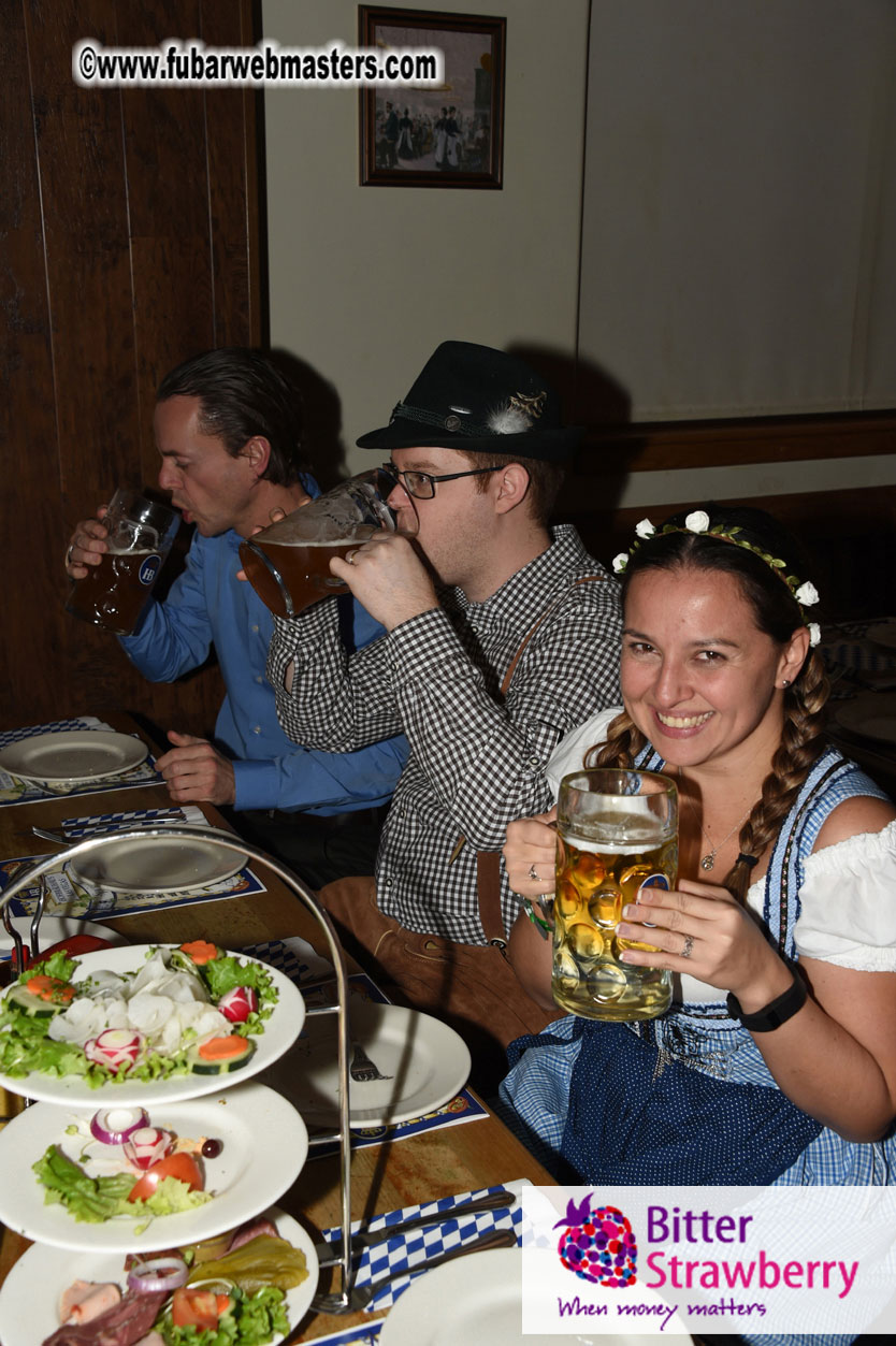 Oktoberfest dinner at the Hofbr?ñuhaus