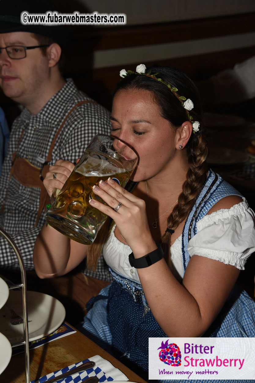 Oktoberfest dinner at the Hofbr?ñuhaus