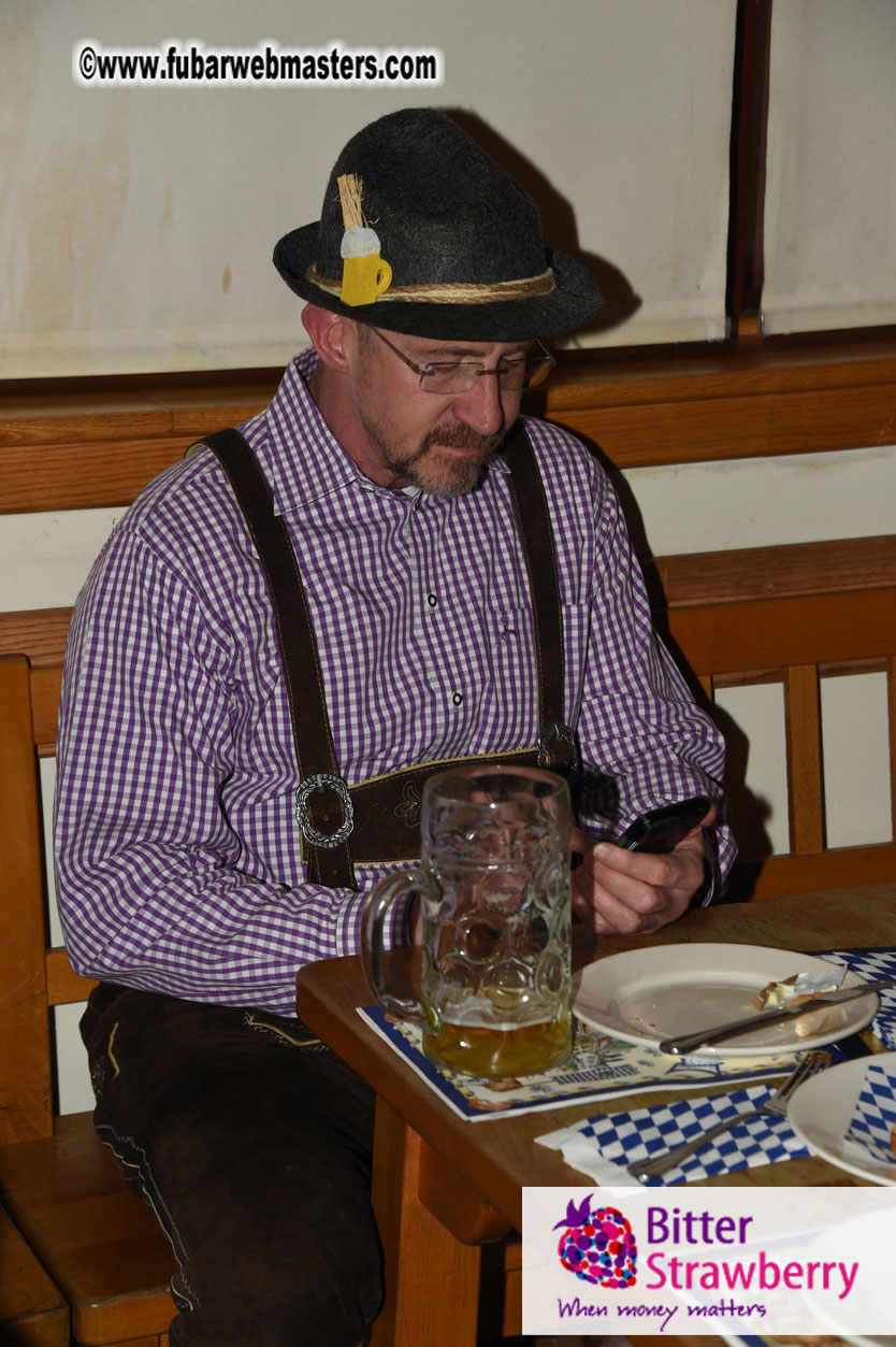 Oktoberfest dinner at the Hofbr?ñuhaus