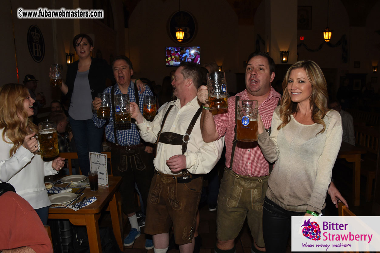 Oktoberfest dinner at the Hofbr?ñuhaus