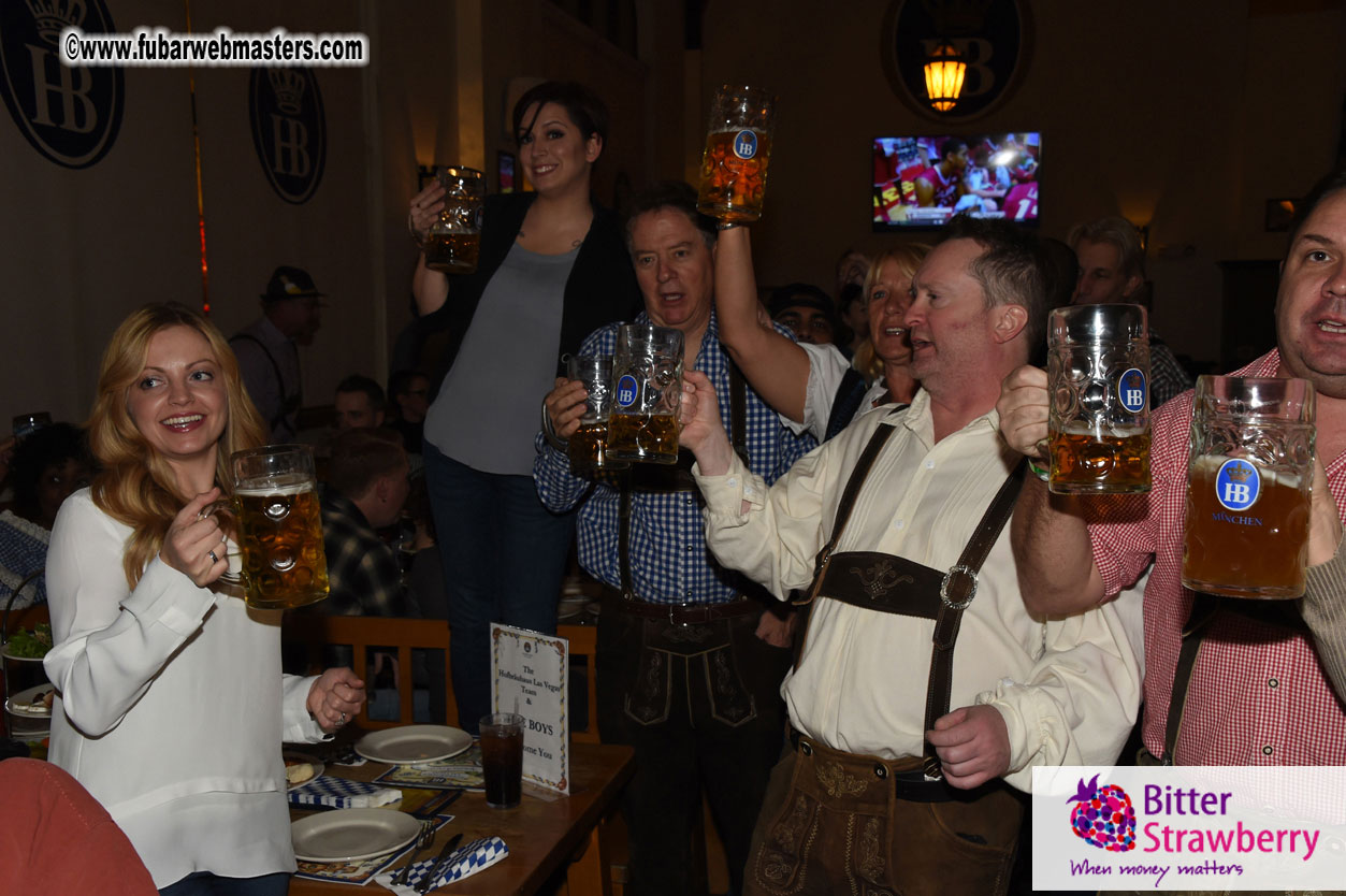 Oktoberfest dinner at the Hofbr?ñuhaus