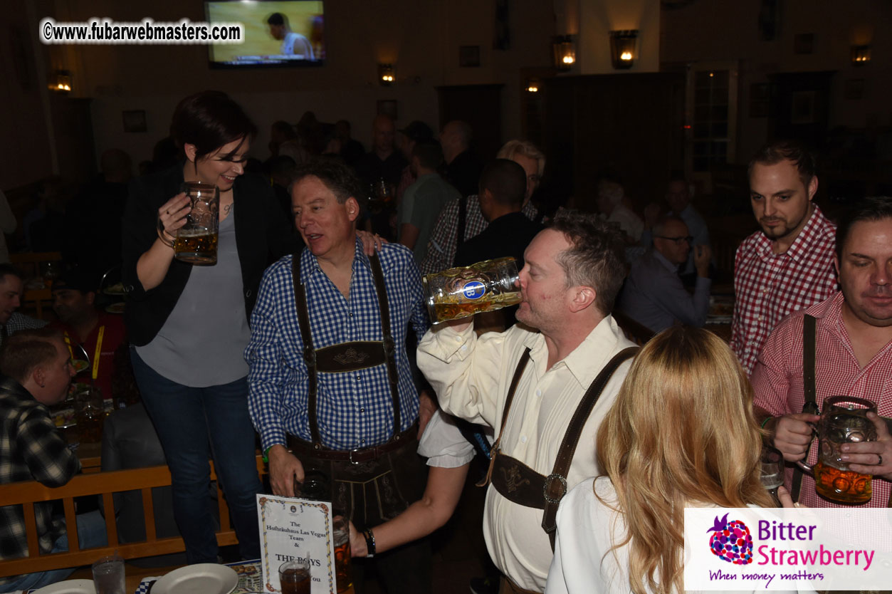 Oktoberfest dinner at the Hofbr?ñuhaus