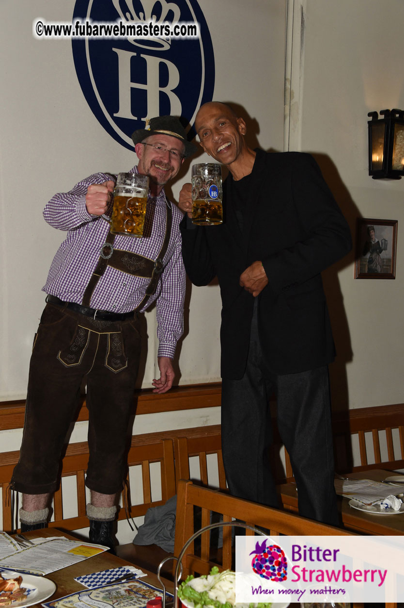 Oktoberfest dinner at the Hofbr?ñuhaus