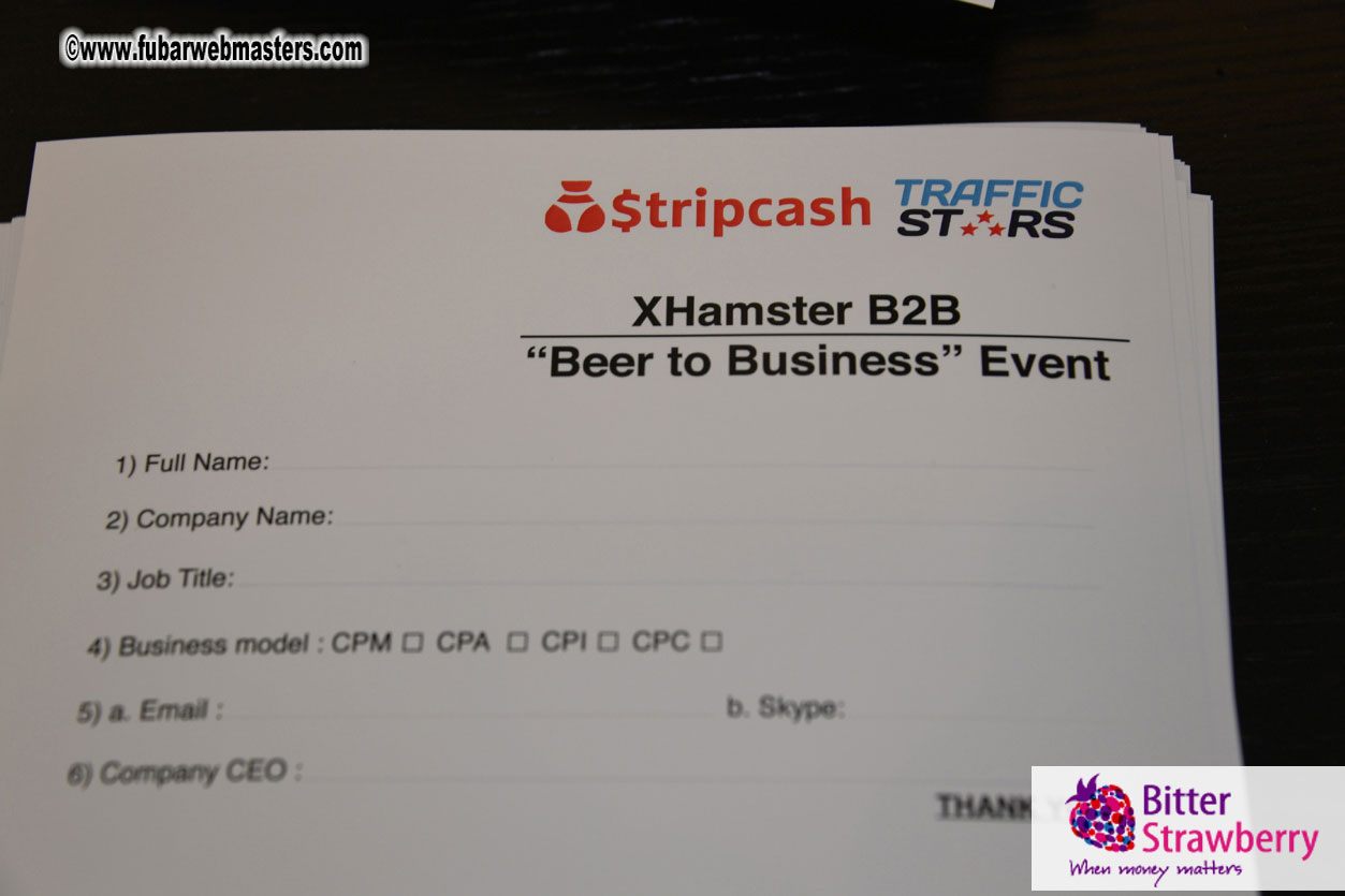 xHamster Beer B2B (Beer to Business)