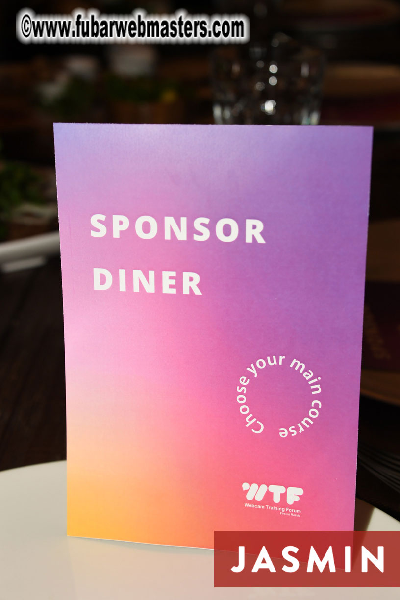 VIP Sponsor Dinner at Expedition