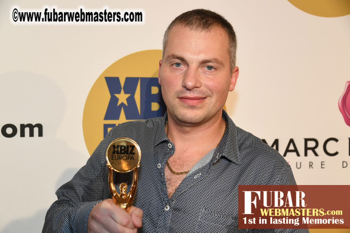 Winners Circle for XBIZ Europa Awards