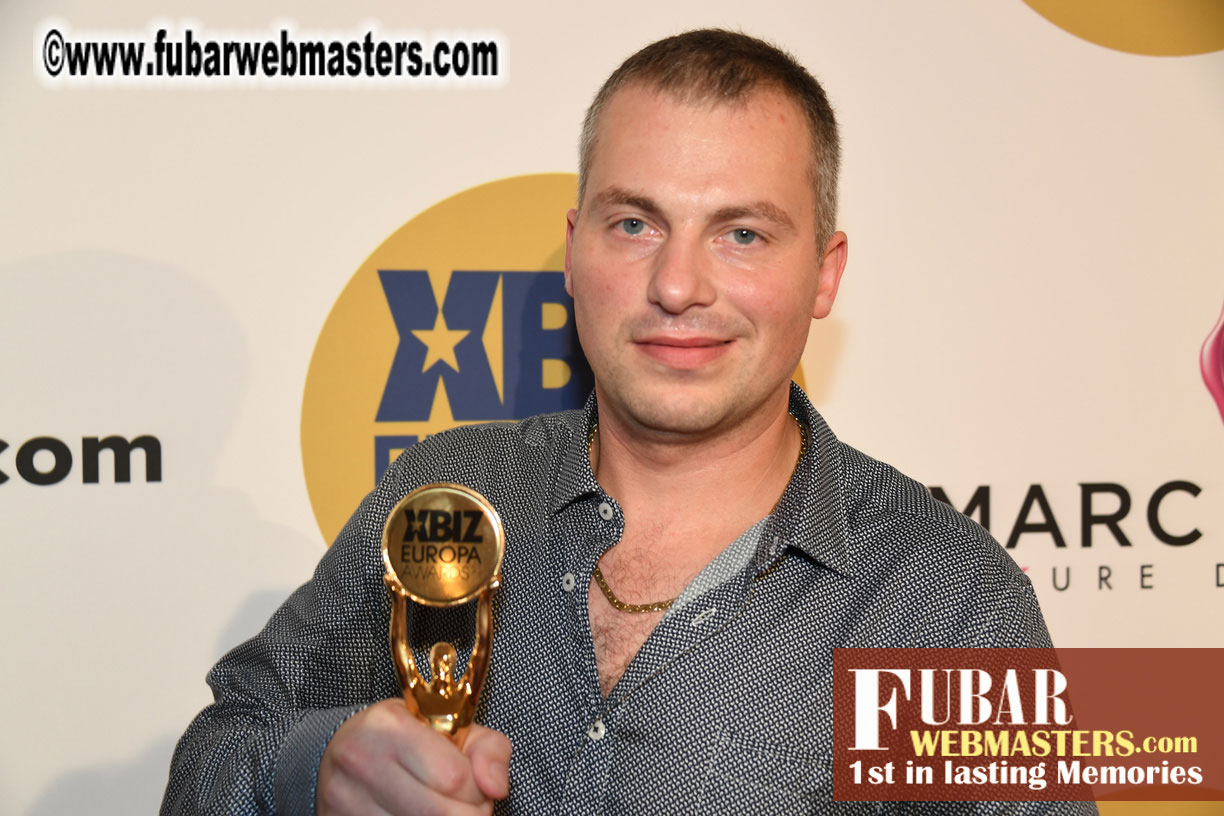 Winners Circle for XBIZ Europa Awards