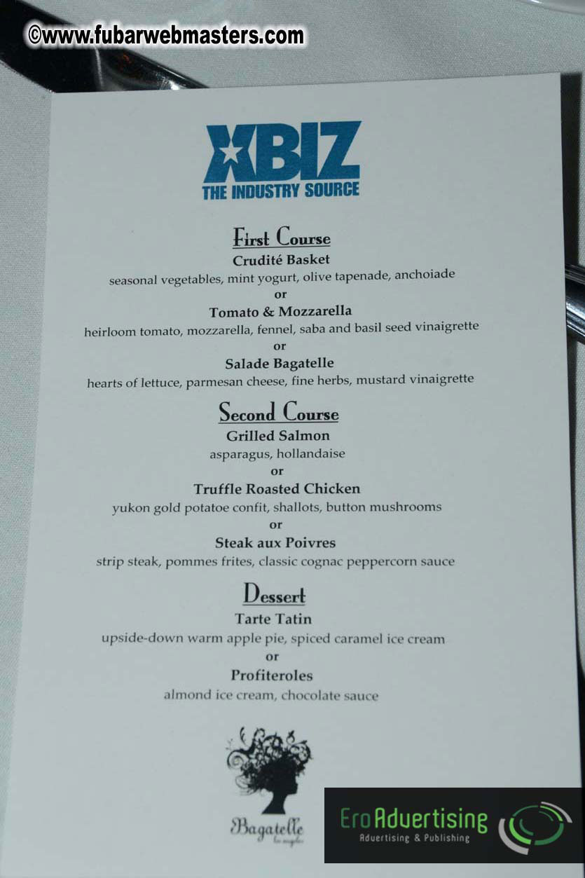 XBIZ 100 Supper at Bagatelle