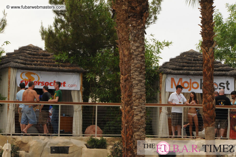 Cabanas and poolside