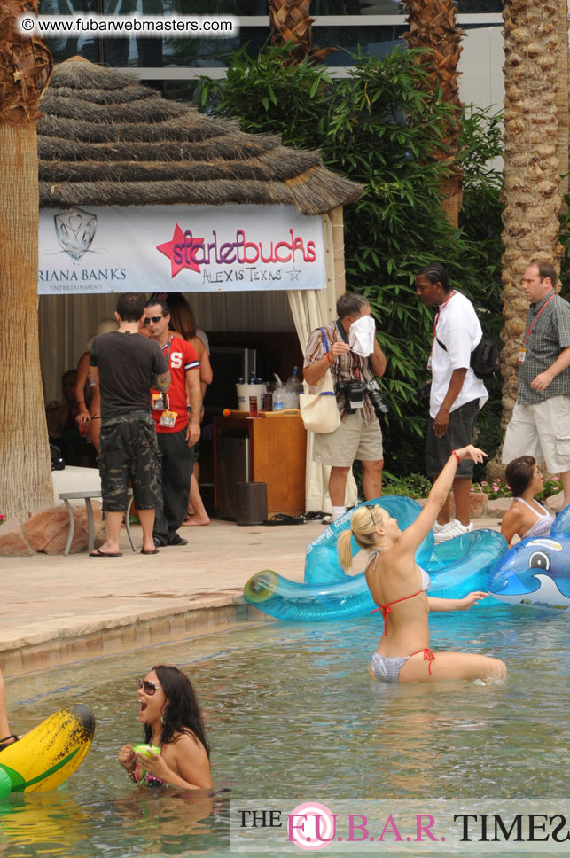 Cabanas and poolside