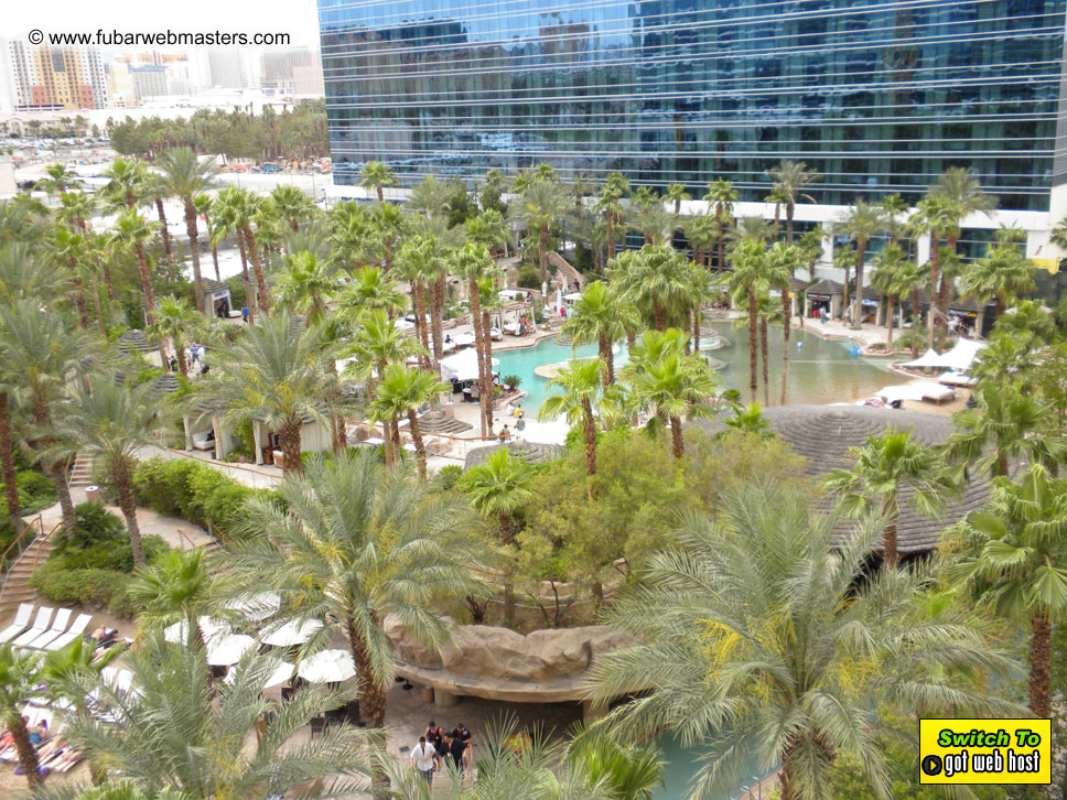 Cabanas and poolside