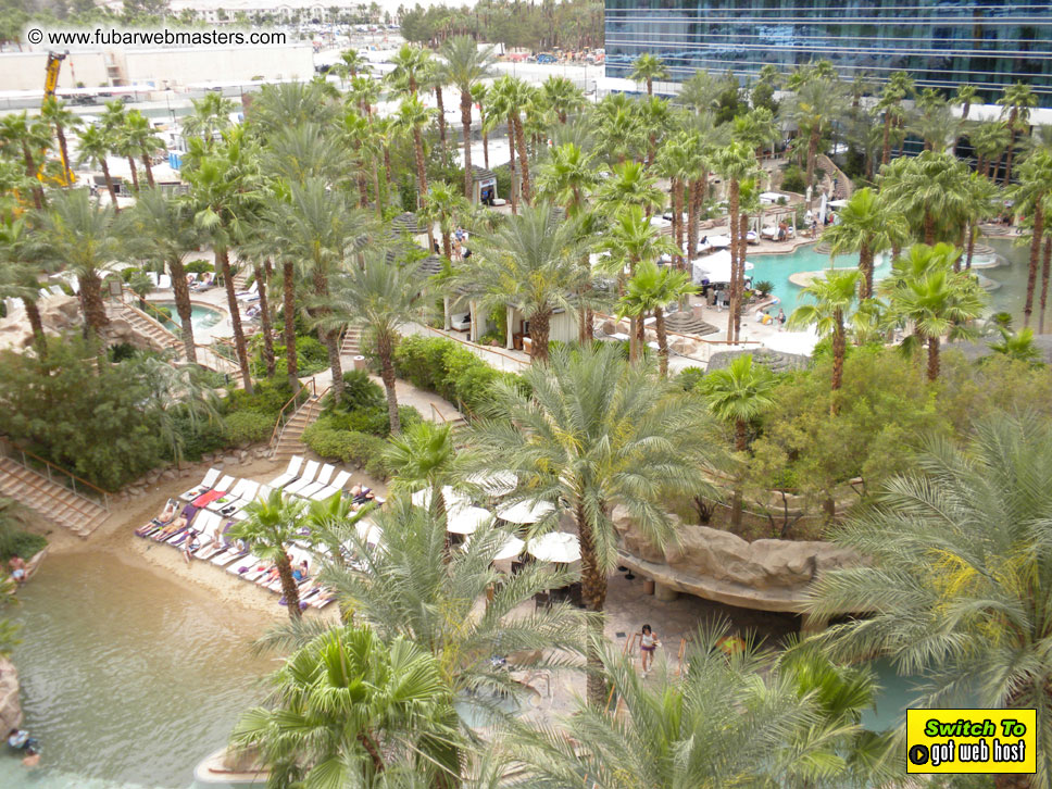 Cabanas and poolside