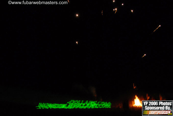 Laser Lightshow, Bon Fire and Fireworks