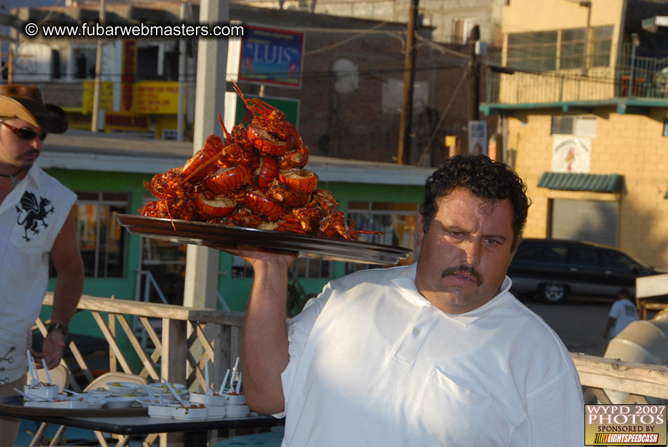 Lobster and margarita dinner in Puerto Nuevo