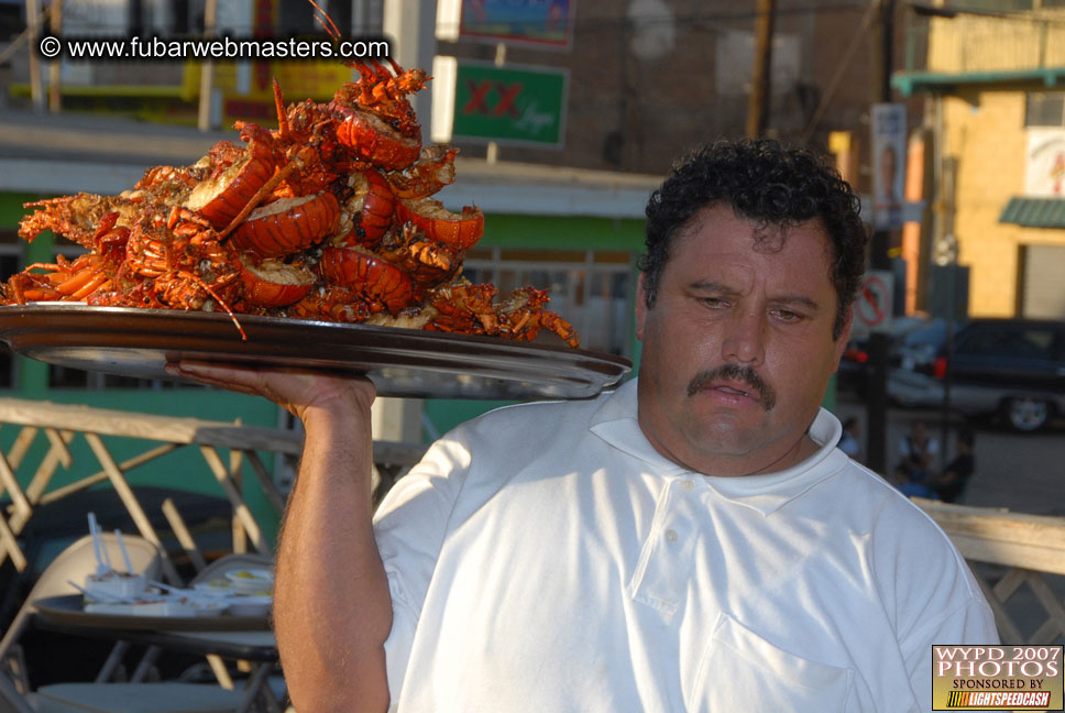 Lobster and margarita dinner in Puerto Nuevo