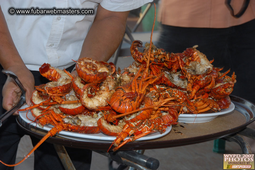 Lobster and margarita dinner in Puerto Nuevo