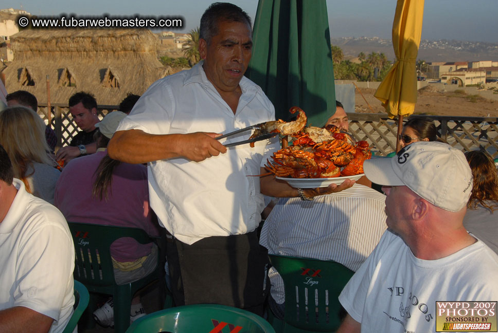 Lobster and margarita dinner in Puerto Nuevo