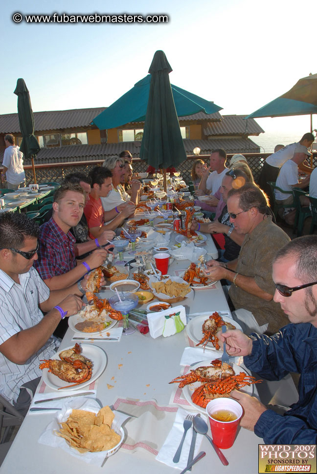 Lobster and margarita dinner in Puerto Nuevo