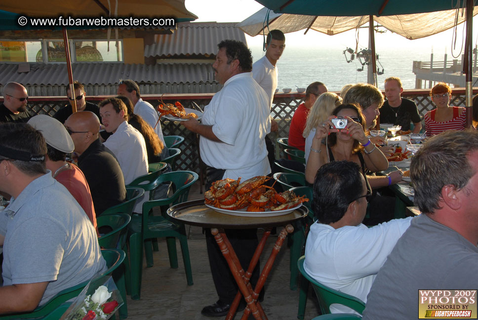 Lobster and margarita dinner in Puerto Nuevo