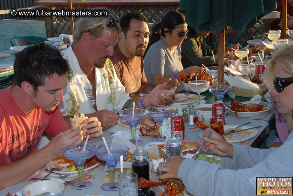 Lobster and margarita dinner in Puerto Nuevo