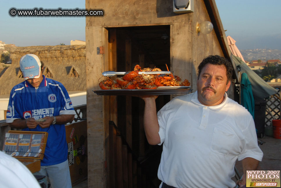 Lobster and margarita dinner in Puerto Nuevo