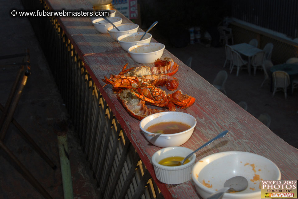 Lobster and margarita dinner in Puerto Nuevo