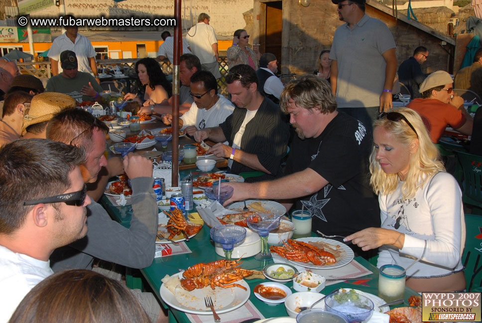 Lobster and margarita dinner in Puerto Nuevo